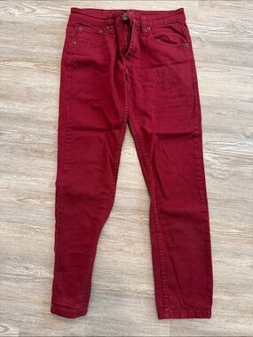 Victorious Deep Red Slim Jeans
